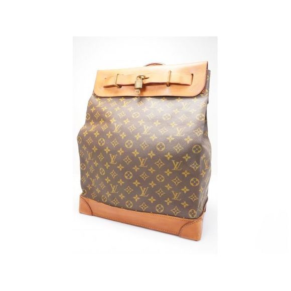 Louis Vuitton Steamer Bag 35 Monogram Leather Handbag - Picture 1 of 4
